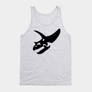 Triceratops skull - black Tank Top